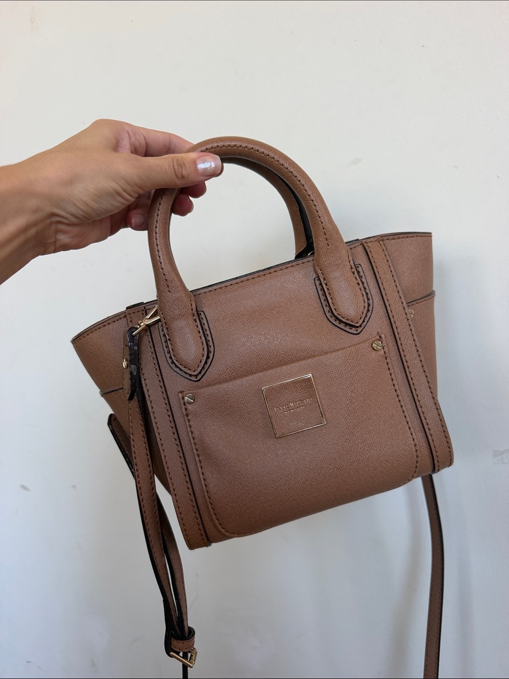 Isaac Mizrahi Small Structured Tote in Brown